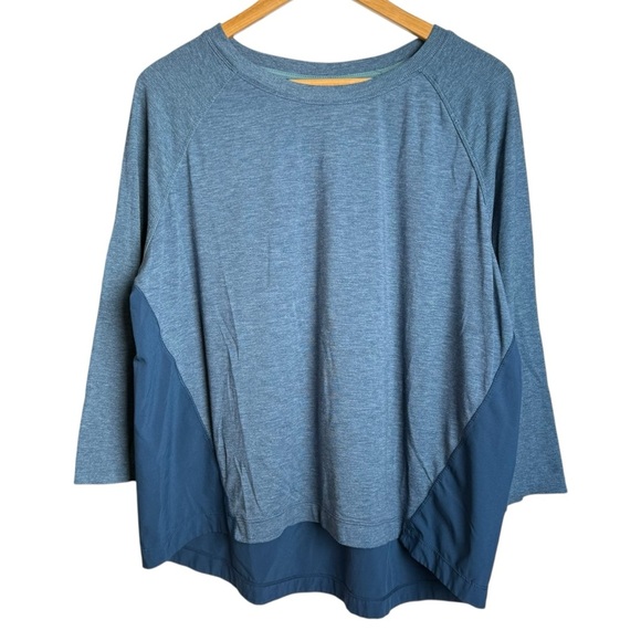 Champion C9 Duo Dry Airo Shirt Women XL Blue Breathable Athletic Woven Workout - Picture 1 of 8